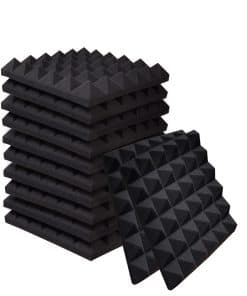 Ikaufen 48 Pack Paneles de Espuma Acústica con Diseño de