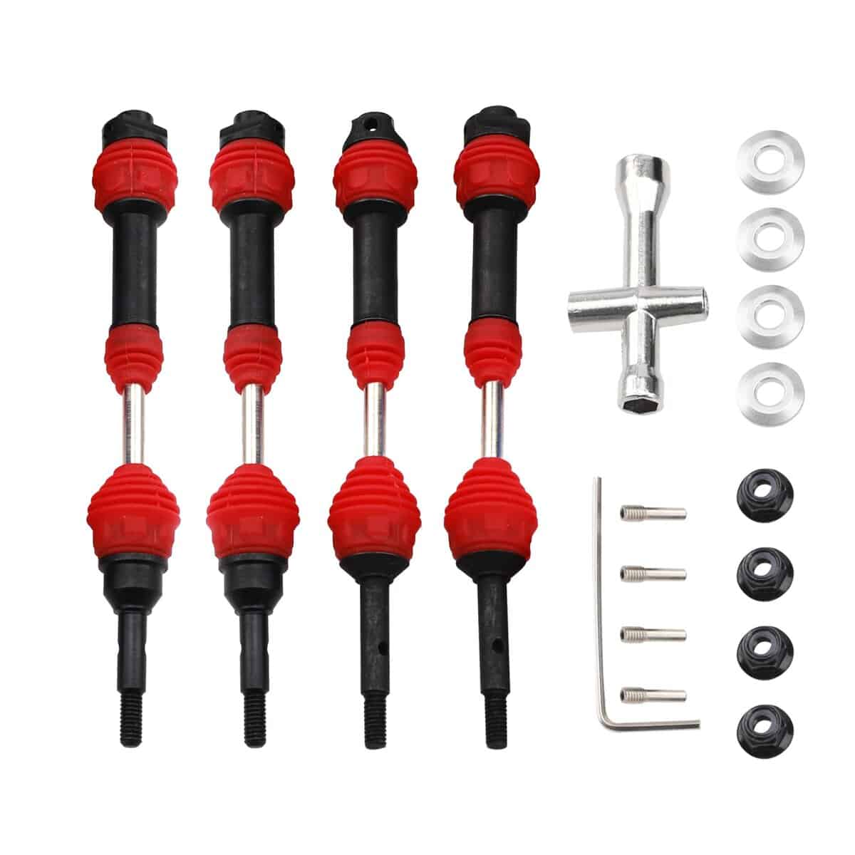 2 Pares de Eje de Transmisión de Acero Vgoohobby CVD Dogbon