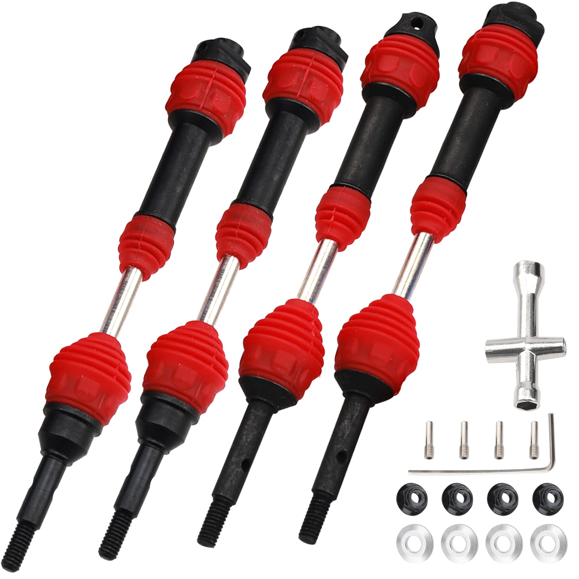 2 Pares de Eje de Transmisión de Acero Vgoohobby CVD Dogbon - Imagen 3