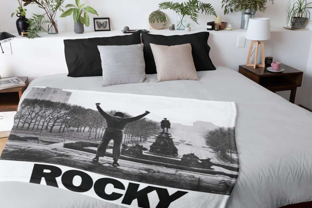 Manta de felpa súper suave y acogedora MGM Rocky Balboa - Imagen 3