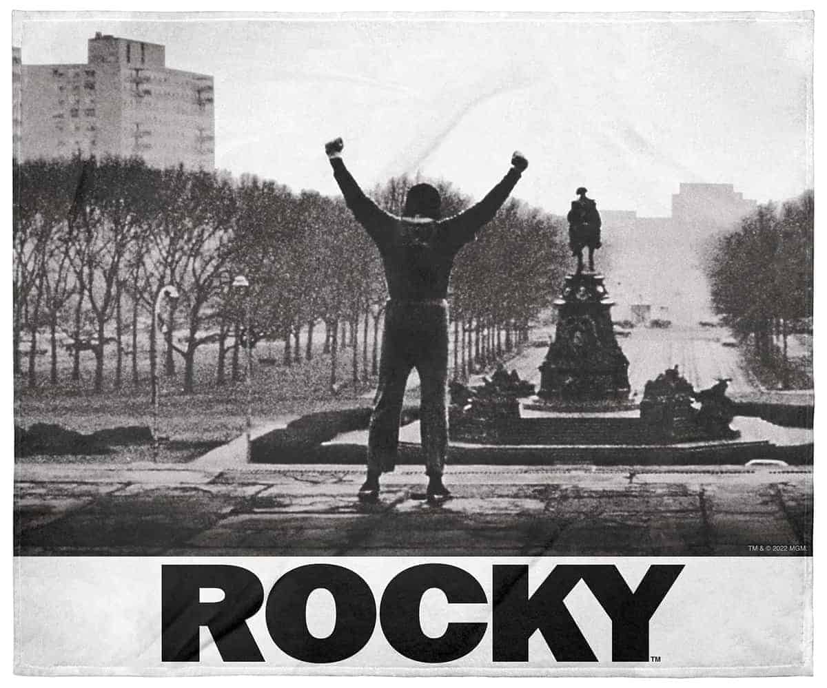 Manta de felpa súper suave y acogedora MGM Rocky Balboa