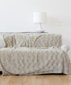 Lanzamiento de manta grande de piel sintética GRACED SOFT