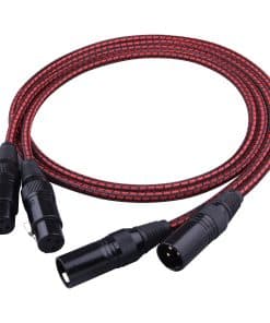 Cable XLR Wekuant, 2 Pack de Cables de Micrófono de 3.2FT,
