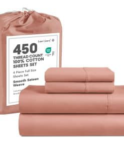 Juego de sábanas LANE LINEN de tamaño completo - 450 hilos