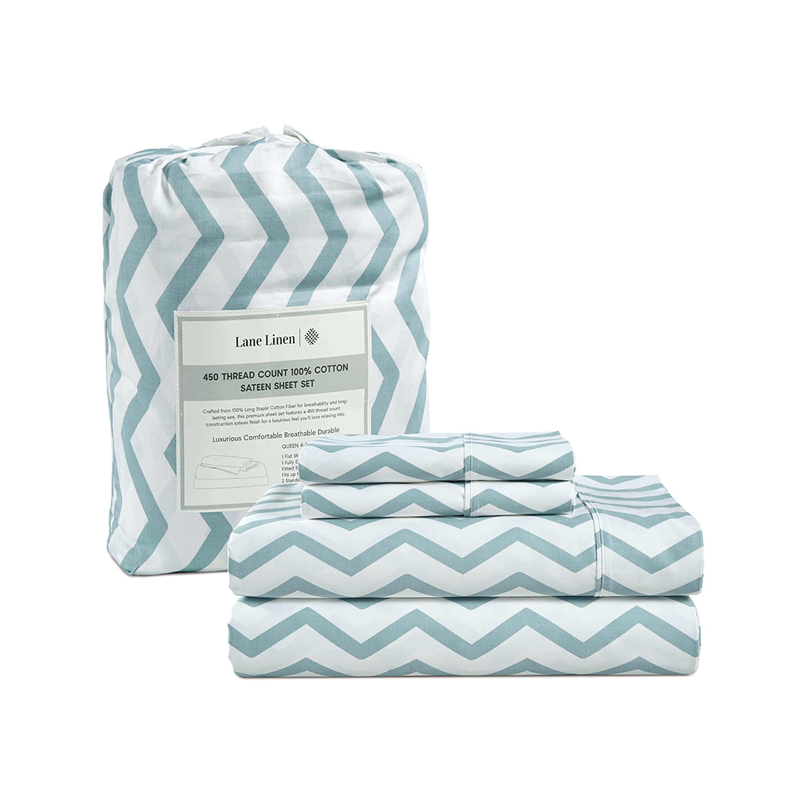 Juegos de sábanas King Lane Linen - 100% algodón 450 hilos