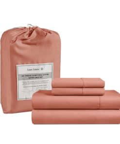 Juego de Sábanas de Algodón Lane Linen Queen, 4 Piezas -