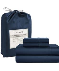 Juego de sábanas California King de LANE LINEN - 4 piezas,