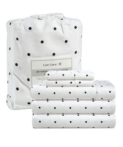 Juego de sábanas LANE LINEN para cama -Negro