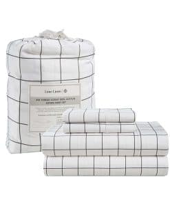 Juego de sábanas Lane Linen 100% algodón, tamaño California