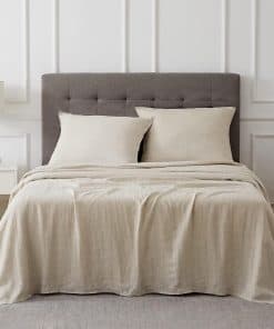Juego de sábanas de lino completo Talasily 4 piezas Sábanas