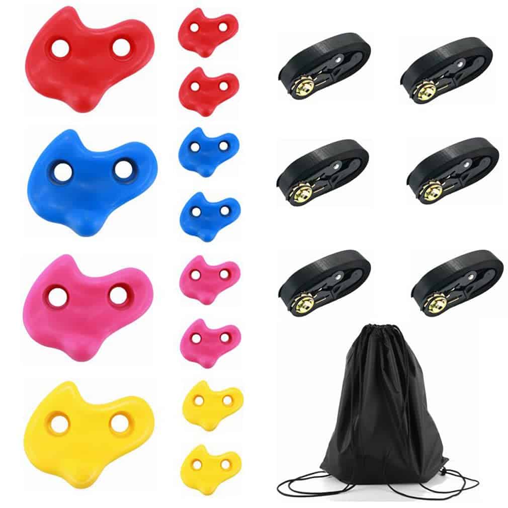 Letsgood 12 Agarres de Escalada de Árbol Ninja para Niños,