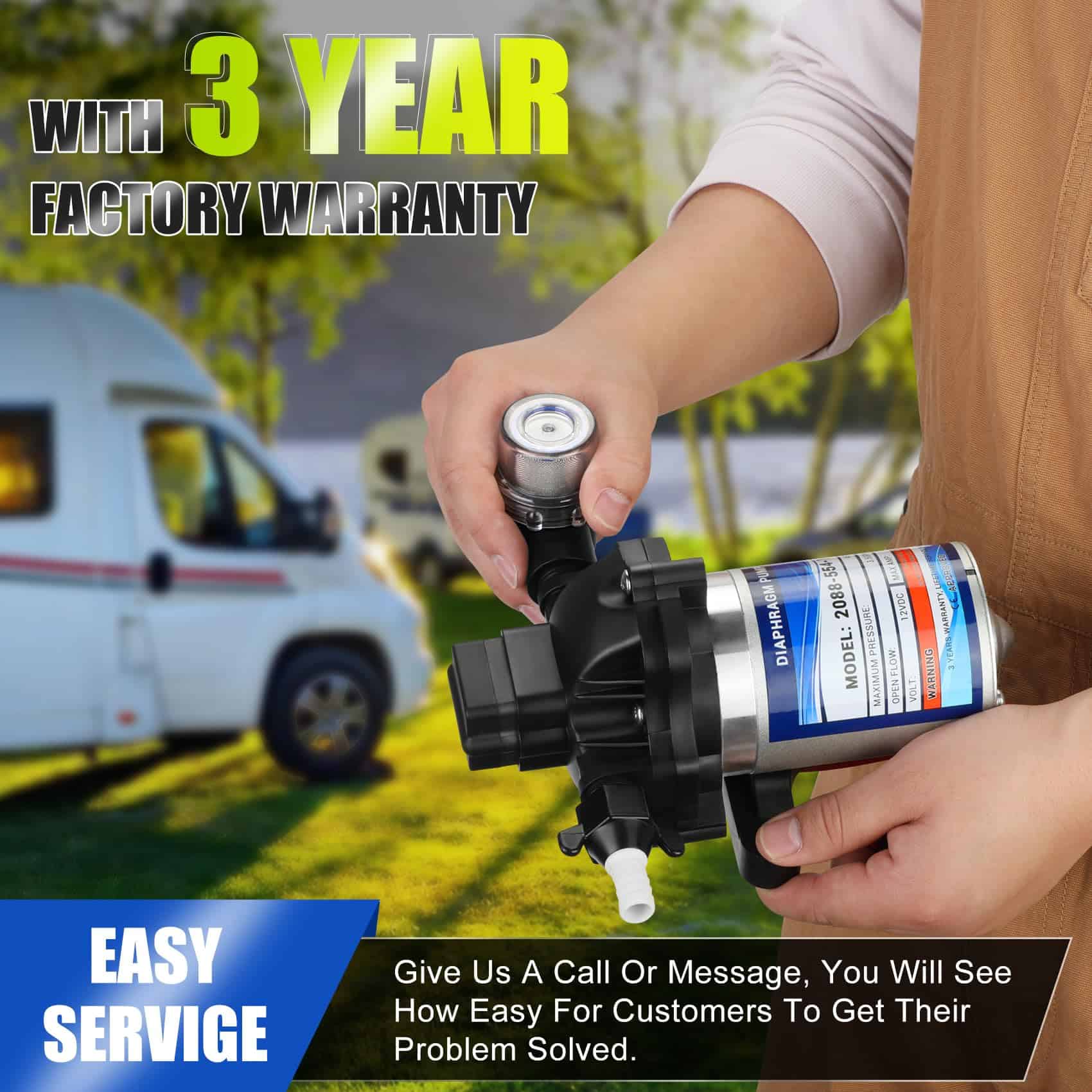 2088-554-144/2088-403-144 Bomba de Agua Dulce,12 VDC,3.5 - Imagen 8