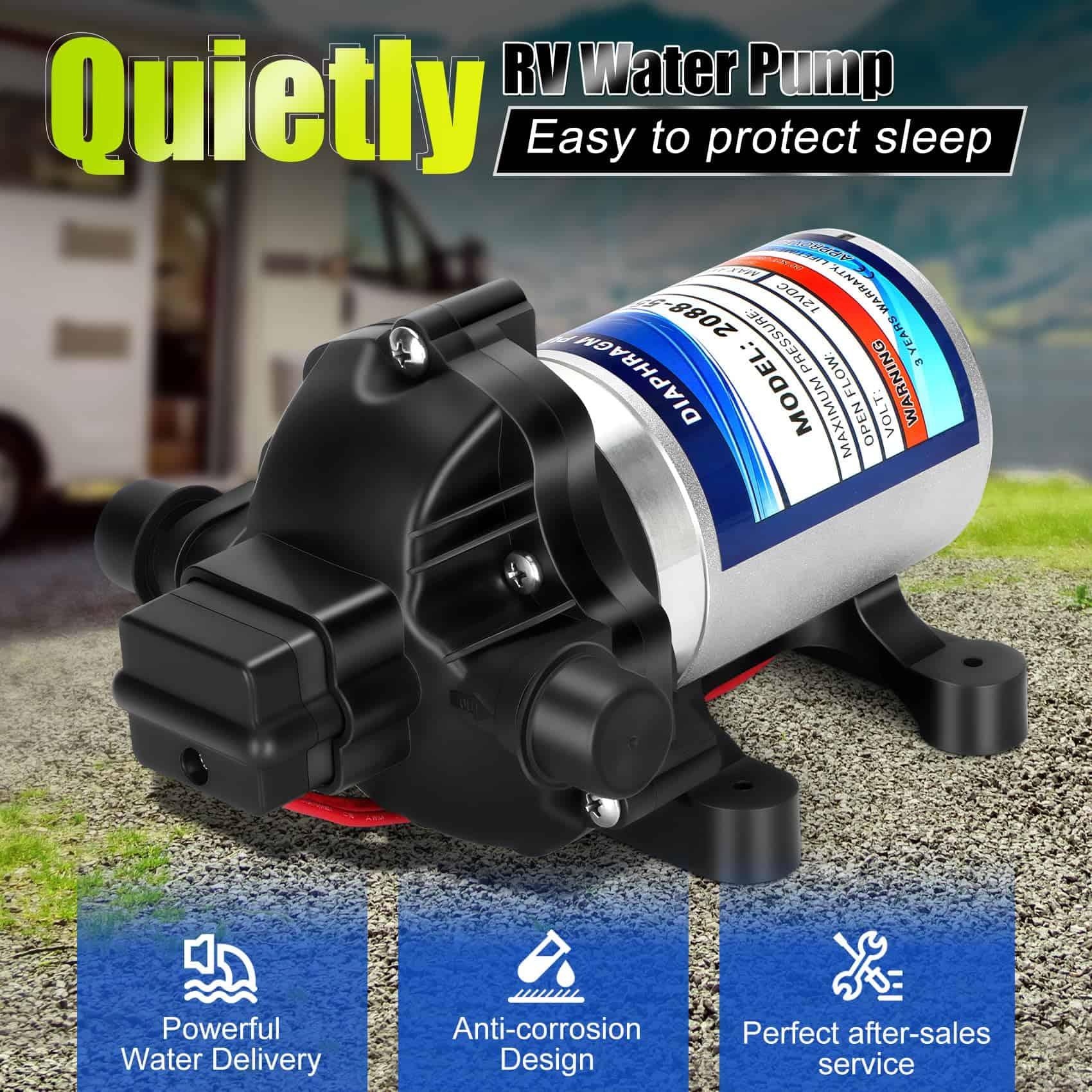 2088-554-144/2088-403-144 Bomba de Agua Dulce,12 VDC,3.5 - Imagen 4