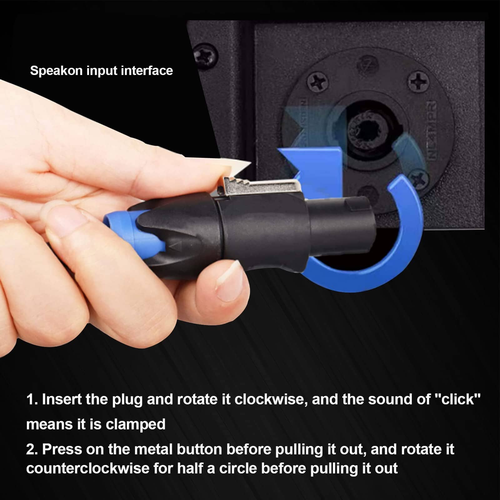 Cable de Altavoz DJ EXOTON con Conector Twist Lock - 2 - Imagen 7