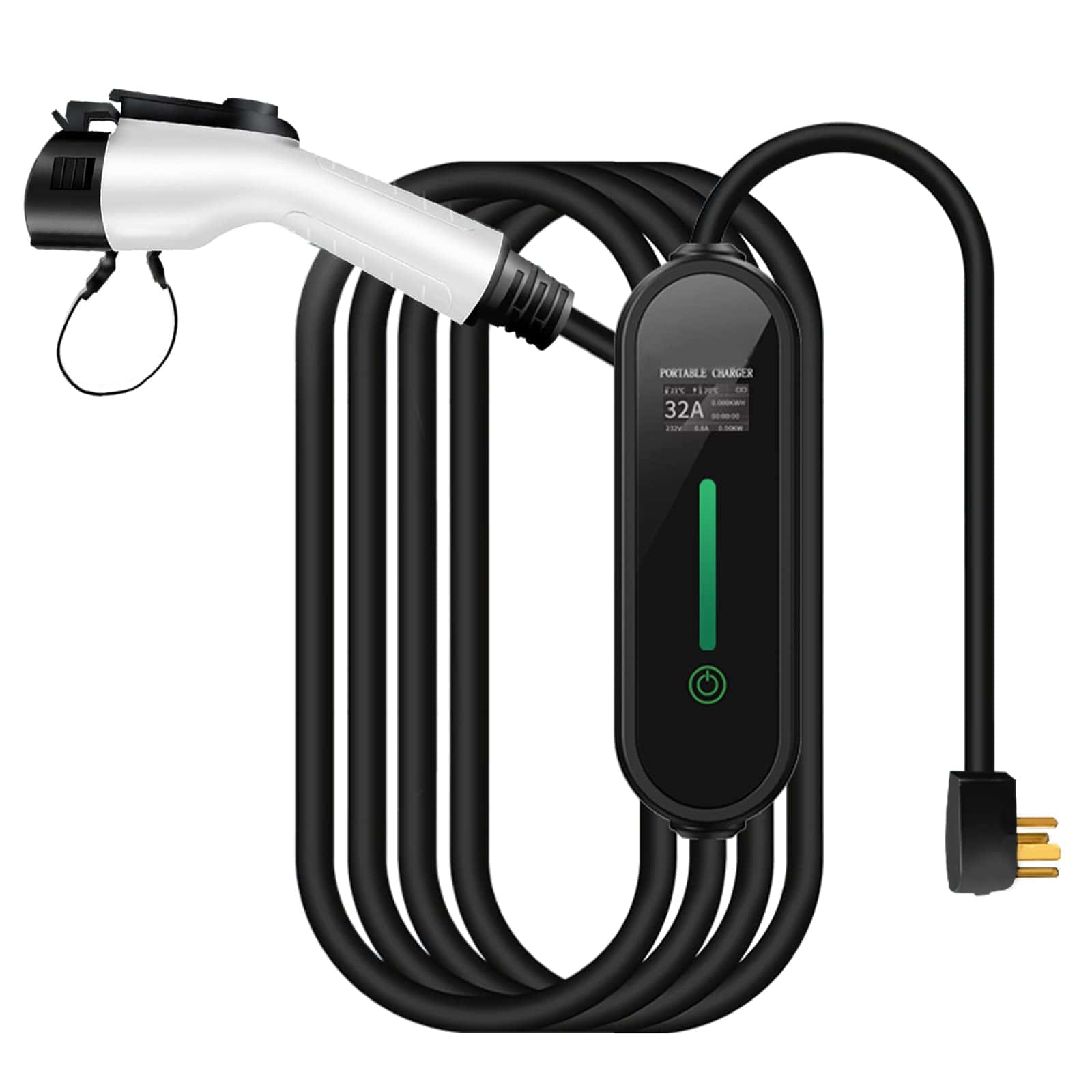 Cargador de Nivel 2 Simmpatuu, 32A 7KW Cargador Eléctrico