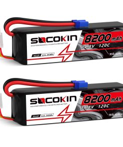 Batería de Lipo 4S Socokin 14.8V 8200mAh 120C con Conector