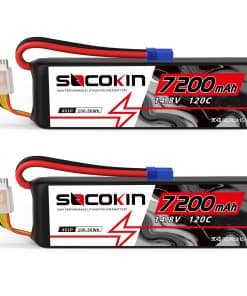Batería Lipo Socokin 4S 14.8V 7200mAh 120C con Conector EC5