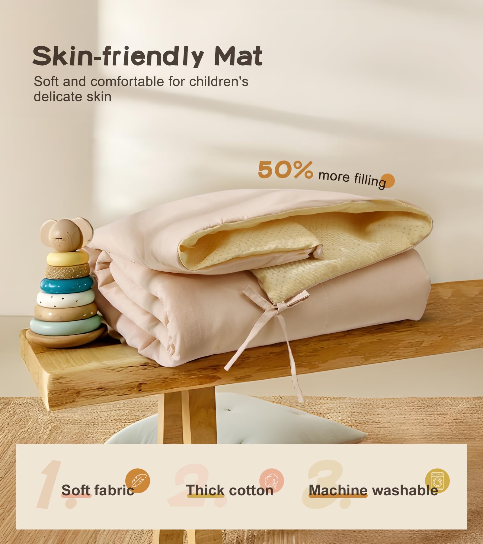 Casa de Juegos Grande para Niños con Alfombra, Luces de - Imagen 4