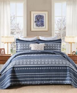 Juego de Colcha Queen Qiqiong, 100% Algodón Colcha Bohemia