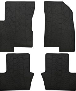 Tapetes para piso de automóvil Megiteller a -Negro