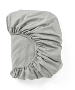 Sábana ajustable de franela orgánica cepillada Cloud de