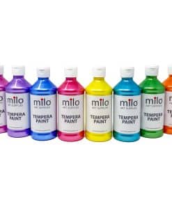 Set de pintura tempera perlada milo Sparkle de 8 colores |