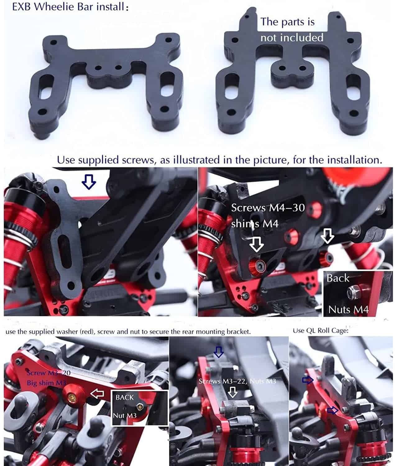 Barra estabilizadora de ruedas QingLeng de nylon resistente - Imagen 6