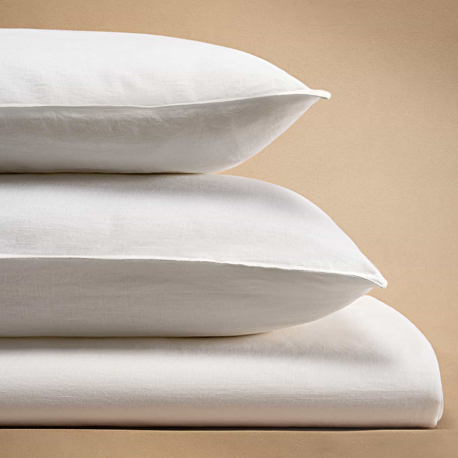 Set de Funda de Edredón de Lino 100% Cebihy King 3 Piezas,