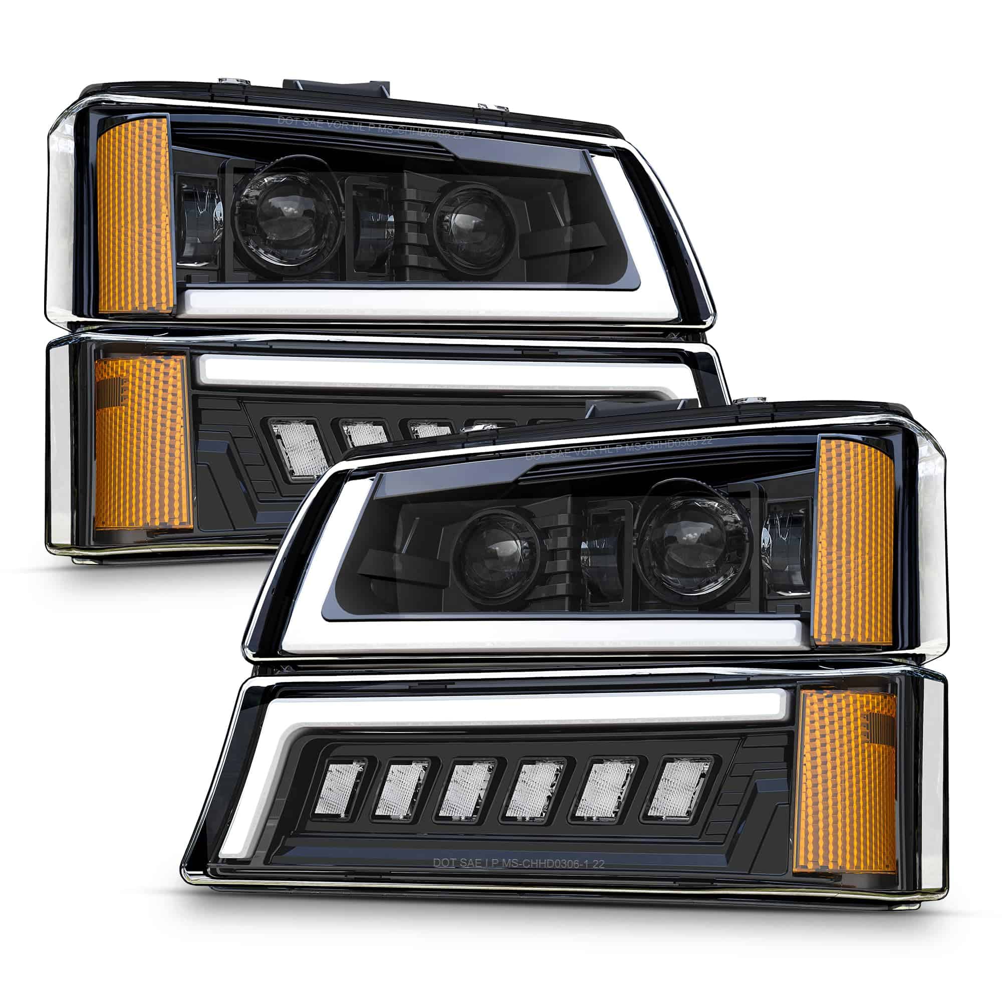 Conjunto de faros LED de alta intensidad antideslumbrantes