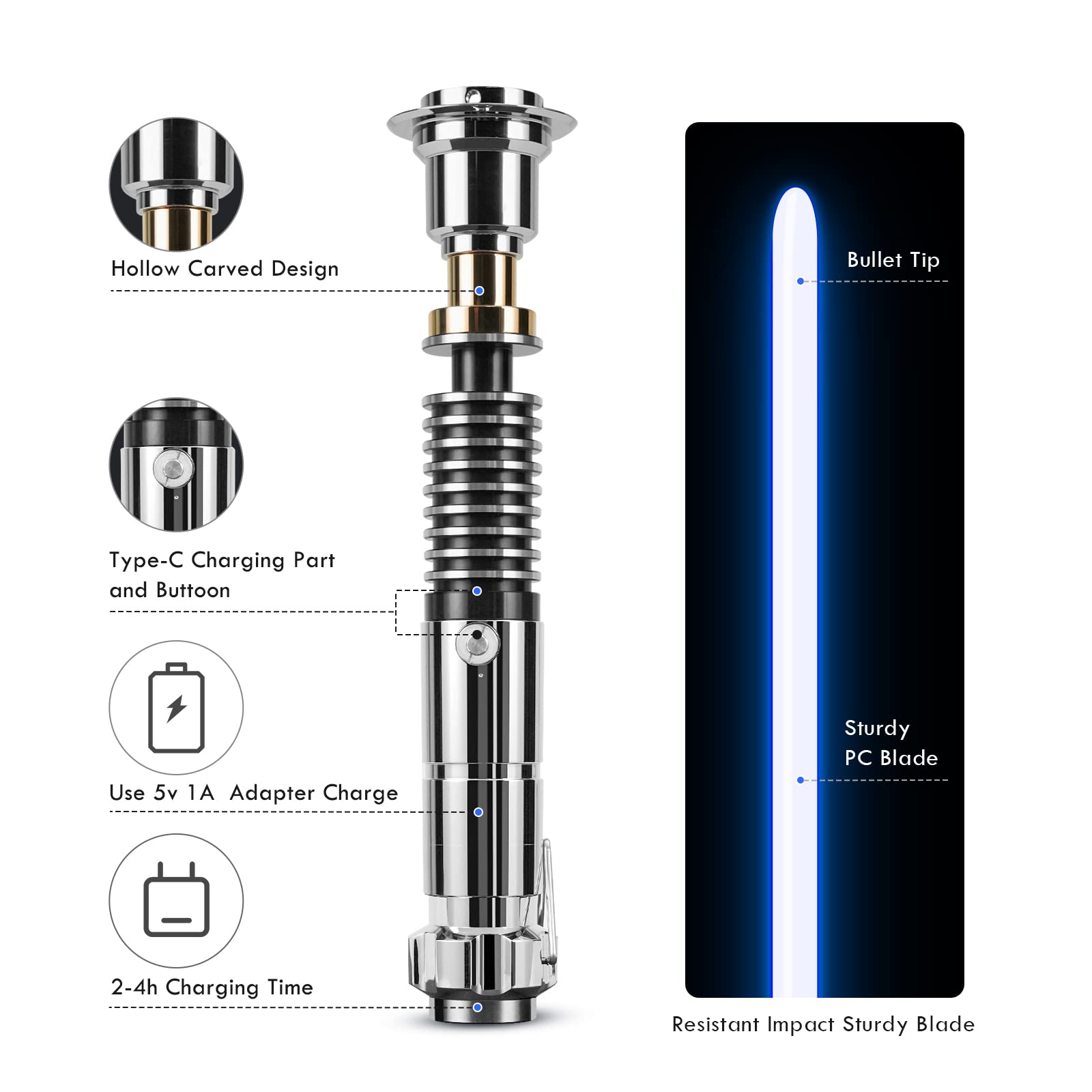 CVCBSER Pixelversion Dueling Lightsaber, Control de - Imagen 3