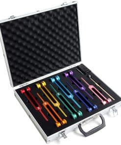 Juego de diapasones de ajuste de chakras para sanación, 7