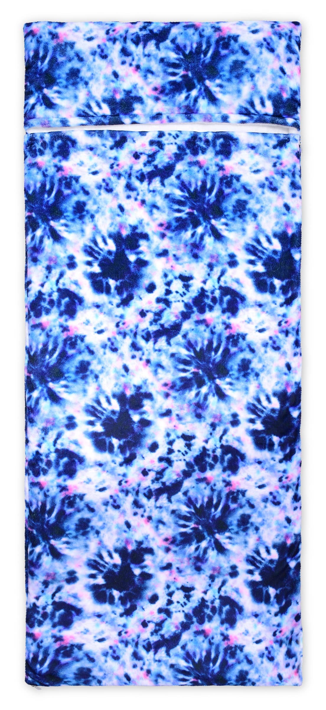 Saco de dormir con cremallera de felpa sedosa forrada con