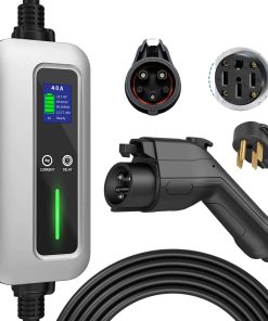 Cargador de Vehículo Eléctrico Nivel 2, 40/32/24/20/16