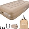 Colchón de Aire Bestrip Twin con Bomba Incorporada, Colchón