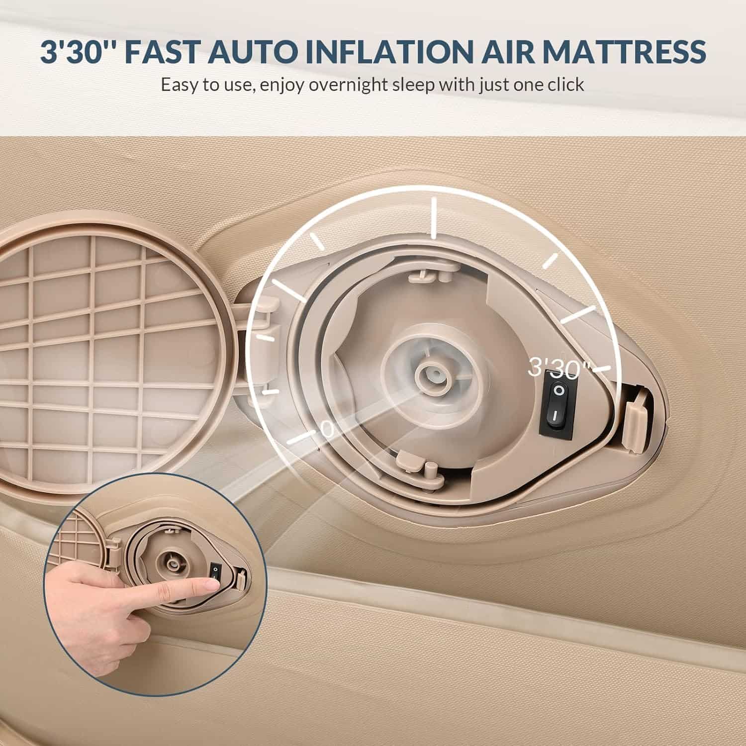 Colchón de Aire Bestrip Twin con Bomba Incorporada, Colchón - Imagen 4