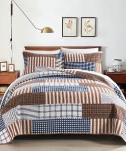 Set de Colcha Queen LORRIARD, 100% Algodón Juego de Colchas