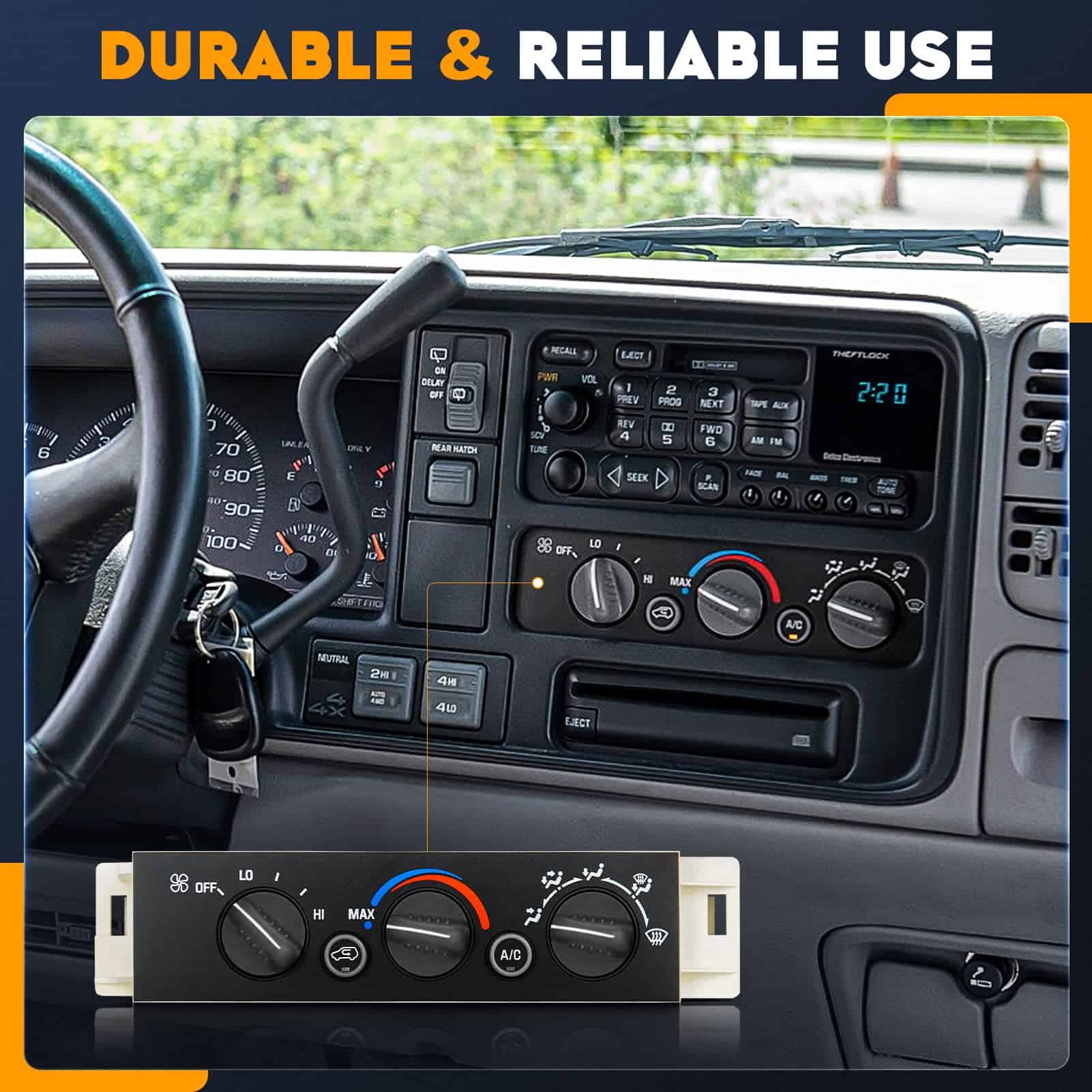 Panel de control del módulo de clima del A/C Heater para - Imagen 8