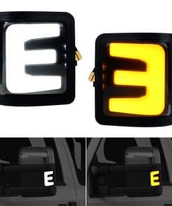 Luces de espejo Jinfili F250 Switchback LED ambar para
