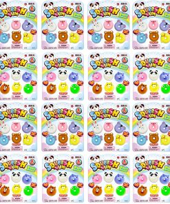 JA-RU Mochi Squishy Donut Animals (24 Pack; 144 Juguetes