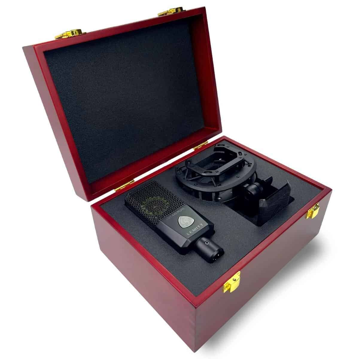 Estuche de madera para micrófono para Lewitt LCT 240
