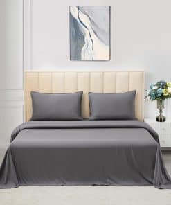 Juego de sábanas de hotel suaves WODFAMY Rayon 16" bolsillo