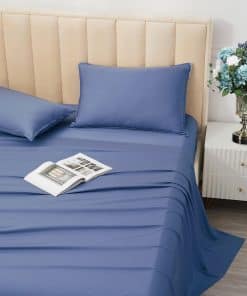 Juego de sábanas de hotel suaves WODFAMY de Rayon 16" Deep