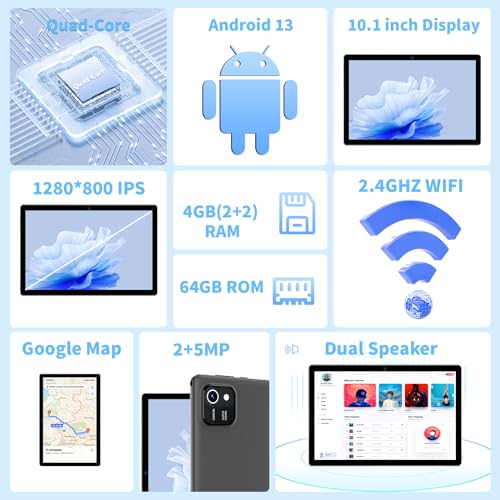 Tableta Android de 10 pulgadas, 2GB RAM 64GB ROM Ampliable - Imagen 3
