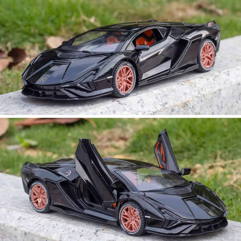 Carro de juguete Diecast 1/24 para niños, Modelo de Coche - Imagen 3