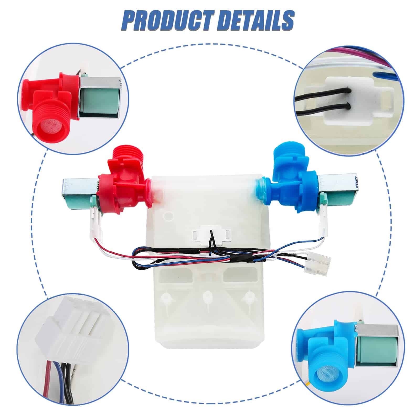 Válvula de entrada de agua para lavadora W10869800 - Imagen 5