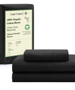 Juego de Sábanas 100% Algodón Orgánico Twin LANE LINEN,