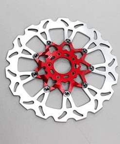 POWERJAMES Disco de Freno Delantero Rojo de 14.0" para