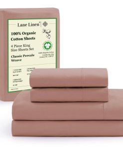 Juego de Sábanas King Size de Algodón Orgánico Lane Linen -