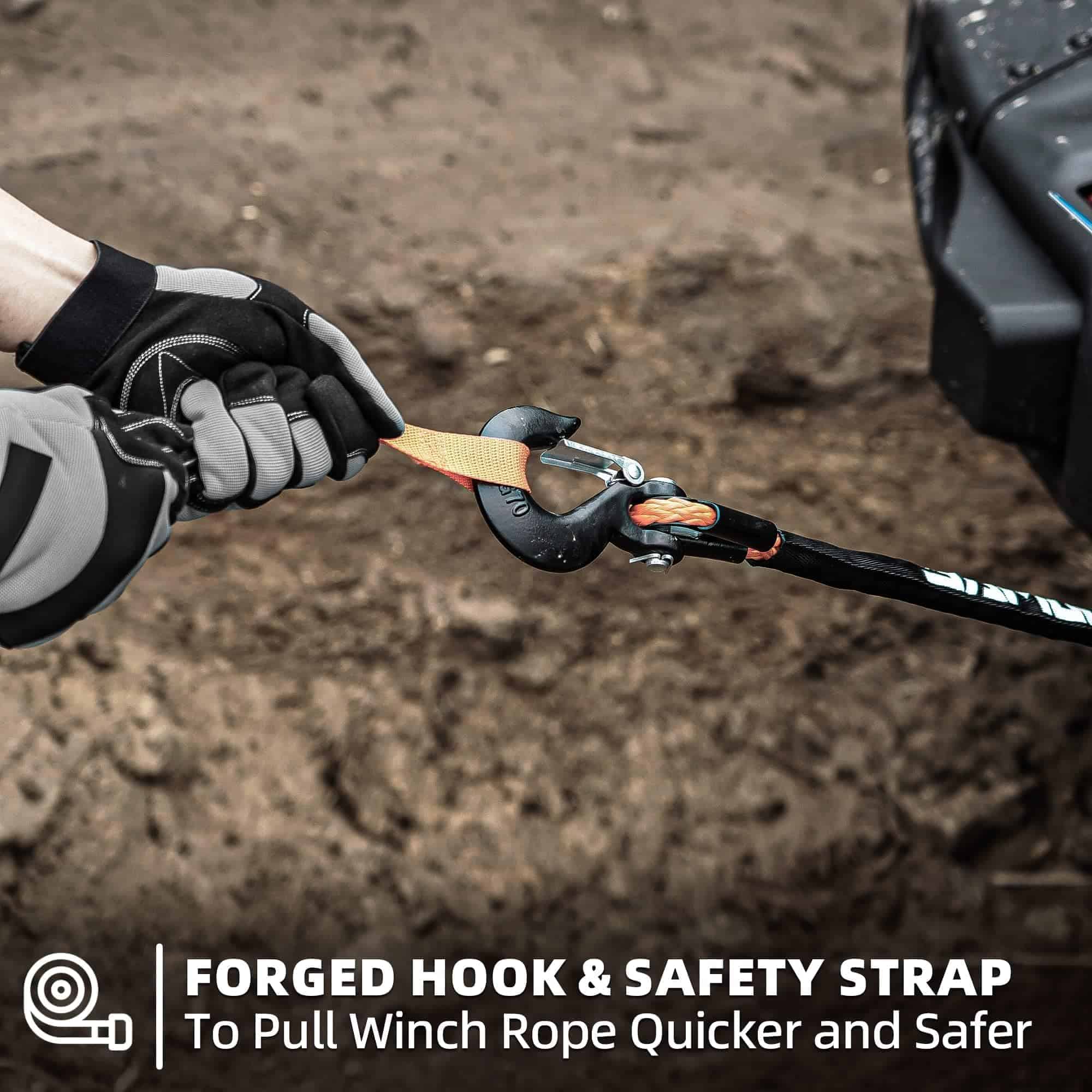 Kit de Cable de Cuerda de Malacate Sintético SAMOUT: 1/2in - Imagen 6