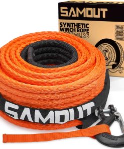 Kit de Cable de Cuerda de Malacate Sintético SAMOUT: 1/2in